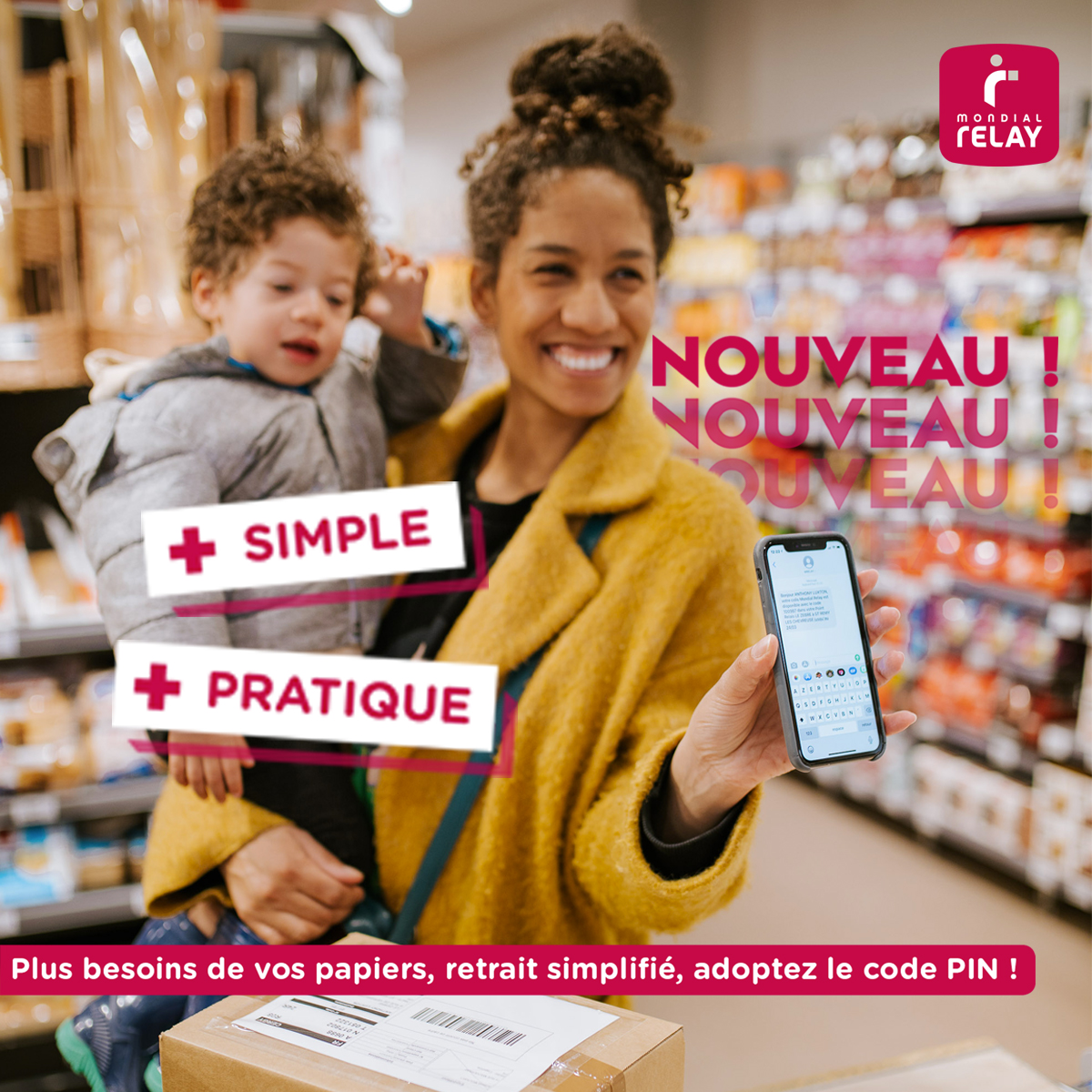 Pub display pour Mondial Relay